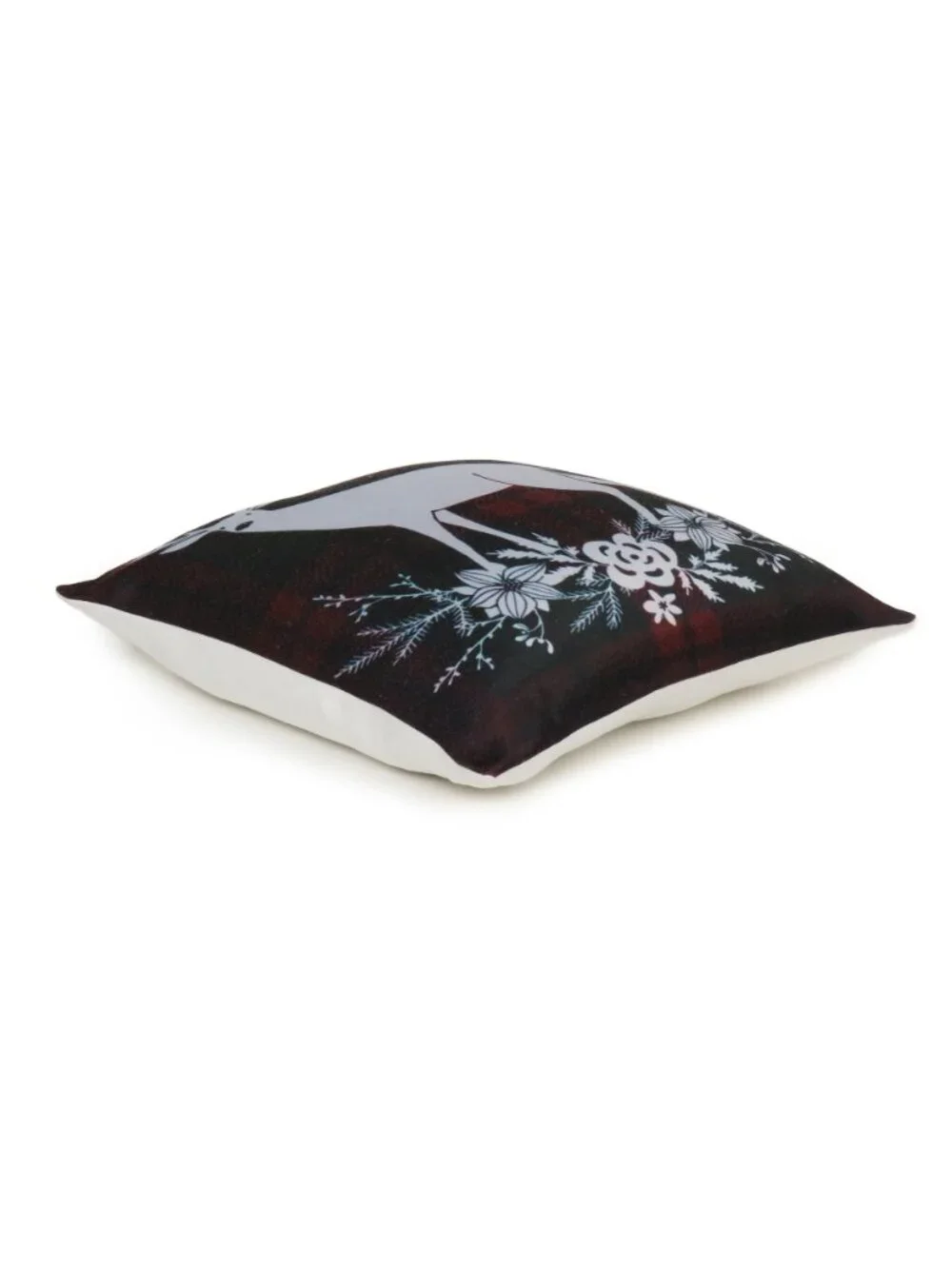 Oussum Rucervus duvaucelii Printed  Cushion Cover Cotton Pillow Case Set of 2